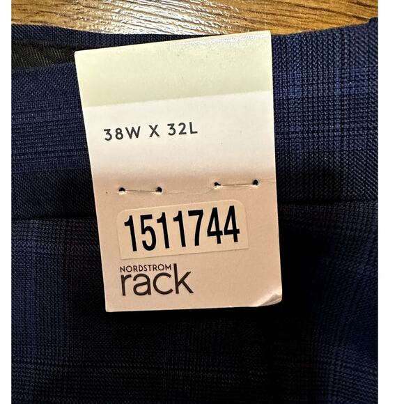 Nordstrom Rack Men’s Dress Slacks Blue Size 38x32 NWT Classic Tailored Menswear - Picture 6 of 8